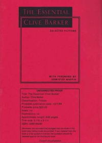 Essential Clive Barker