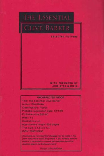 Essential Clive Barker